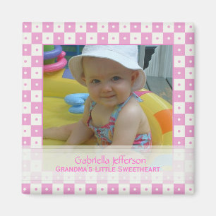 Großmutter-kleiner Schatz: Bild-Magnet Magnet