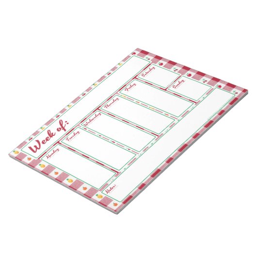 Großmutter-Küchenplaner Notizblock (angewinkelt)