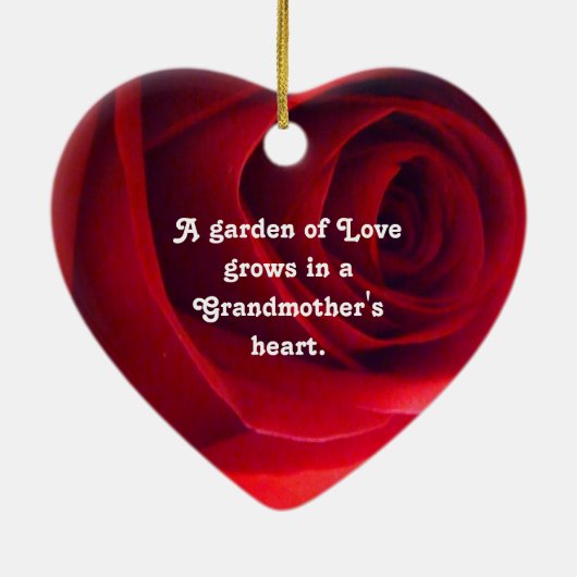 Großmutter-Liebe-Anhänger Keramikornament (Hinten)