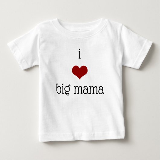 Großmutter Liebe Big Mama Oma Rotes Herz Baby T-shirt (Vorderseite)