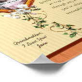 Großmutter Liebe Lily 8x10 Personalisiert Print Poster (Ecke)