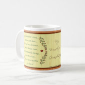 Großmutter Liebe Personalisiertes Foto Rahmen Tass Kaffeetasse (Vorderseite Links)