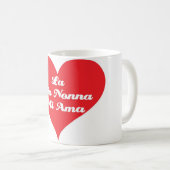 Großmutter-Lieben ich (Italiener) Kaffeetasse (VorderseiteRechts)