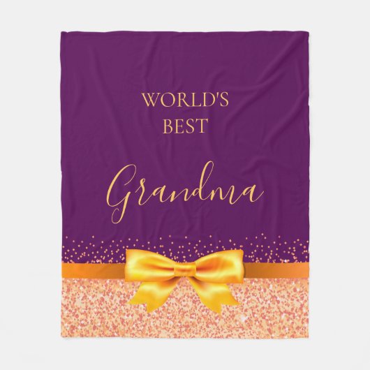 Großmutter-lila Goldbug Fleecedecke (Vorderseite)