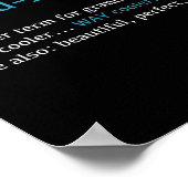 Großmutter_ Lustige Definition Nomen - Ein anderer Poster (Ecke)