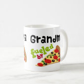 Großmutter-(lustige) Pizza Kaffeetasse (VorderseiteRechts)