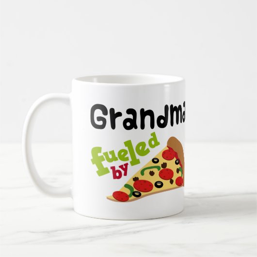 Großmutter-(lustige) Pizza Kaffeetasse (Links)