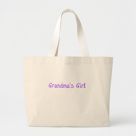 Großmutter-Mädchen-Taschen-Tasche Jumbo Stoffbeutel (Vorne)