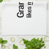 Großmutter mag mich Bestes Handtuch (Gefaltet)