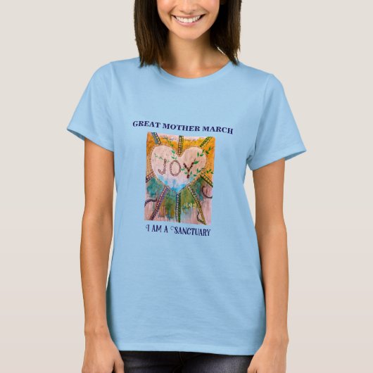 GROSSMUTTER-MARSCH: T-Shirt "Schutzraum der Freude (Vorderseite)
