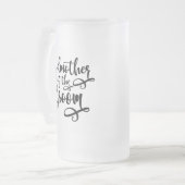 Großmutter Mattglas Bierglas (Vorderseite Links)