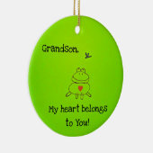 Großmutter, mein Herz gehört dir! Keramik Ornament (Rechts)