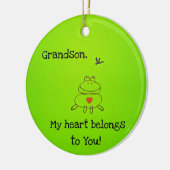 Großmutter, mein Herz gehört dir! Keramik Ornament (Links)