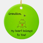 Großmutter, mein Herz gehört dir! Keramik Ornament (Hinten)