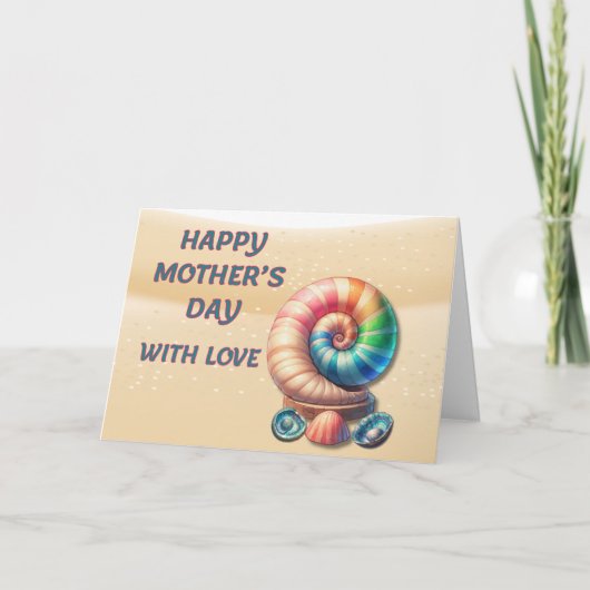 Großmutter mit Muttertagskarte der Liebe Dankeskarte (Vorderseite)