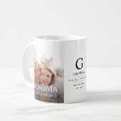Großmutter Multi Foto Oma Typografie Cute Kaffeetasse (Vorderseite Links)