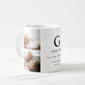 Großmutter Multi Foto Oma Typografie Cute Kaffeetasse (Vorderseite Links)