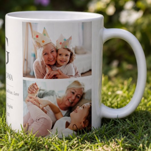 Großmutter Multi Foto Oma Typografie Cute Kaffeetasse