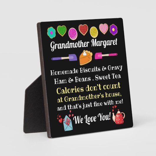 Großmutter, Mutter, ETC. Fotoplatte (Vorderseite)