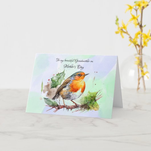 Großmutter Muttertag Karte (Gelbe Blume)