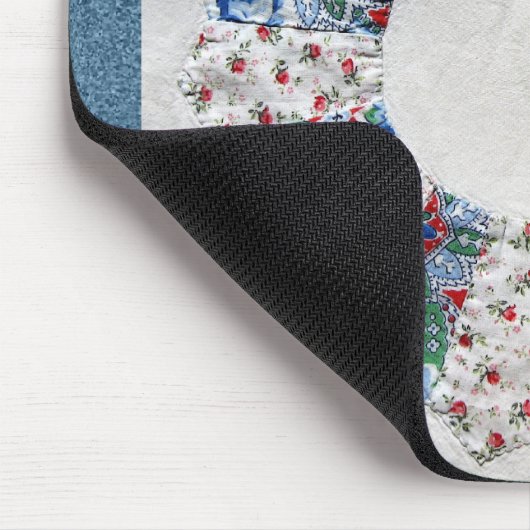 Großmutter Nellies Steppdecke - Block #1 Mousepad (Ecke)