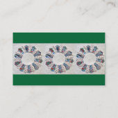 Großmutter Nellies Steppdecke - Block #1 Visitenkarte (Rückseite)