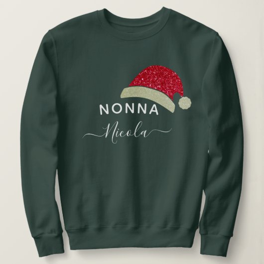 Großmutter Nonna Weihnachten Weihnachten Sweatshirt (Design vorne)