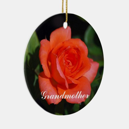 Großmutter Orange und Apricot Rose Ornament (Rechts)