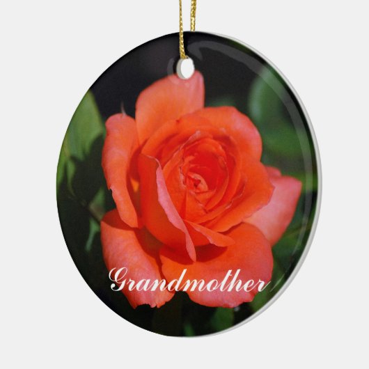 Großmutter Orange und Apricot Rose Ornament (Links)