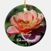 Großmutter Orange und Apricot Rose Ornament (Hinten)