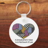 Großmutter Patchwork Schlüsselanhänger (Vorderseite)
