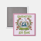 Großmutter, Pennsylvania, Niederländisch, Windmühl Magnet (Vorderseite/Rückseite)