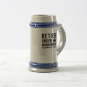 Großmutter Pensionstag Väter Mutter Tag Bierglas (VorderseiteRechts)