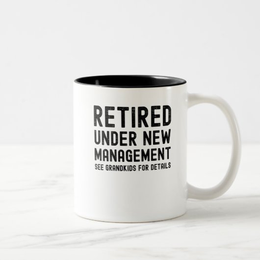 Großmutter Pensionstag Väter Mutter Tag Zweifarbige Tasse (Rechts)