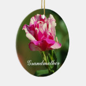 Großmutter Peppermint Weihnachtsfeier Rose Ornamen Keramik Ornament (Rechts)