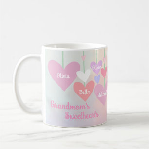 Großmutter Pink Heart Liebe Nana Sweethearst Monog Kaffeetasse
