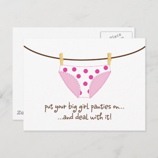 Großmutter Postkarte (Vorne/Hinten)