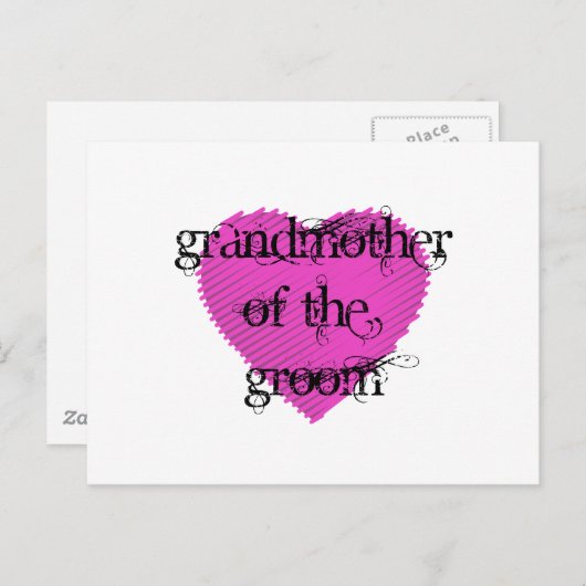 Großmutter Postkarte (Vorne/Hinten)