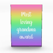Großmutter-Preis mit der größten Liebe Fotoblock (Vorderseite)