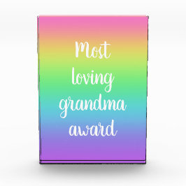 Großmutter-Preis mit der größten Liebe Fotoblock