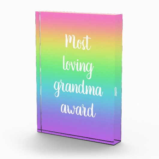 Großmutter-Preis mit der größten Liebe Fotoblock (Rechts)