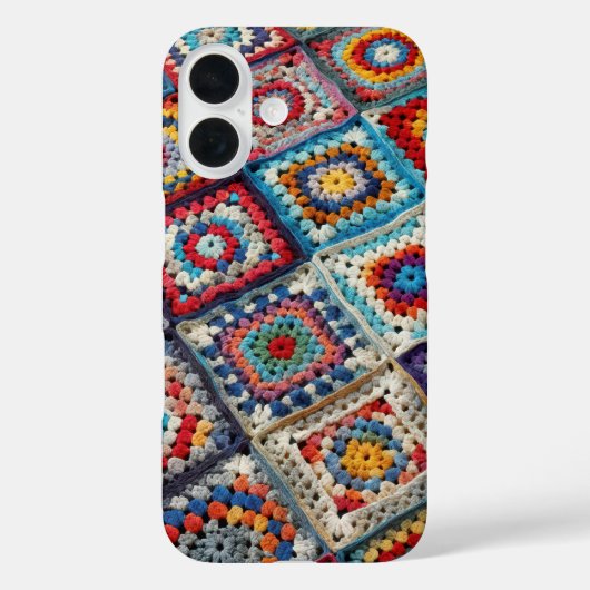 Großmutter-Quadrat-Häkeldecke Case-Mate iPhone Hülle (Rückseite)