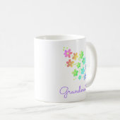 Großmutter Rainbow Blume Tasse (VorderseiteRechts)