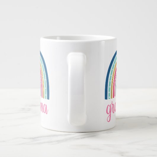 Großmutter Rainbow Jumbo-Tasse (Rückseite)