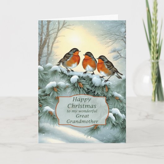 Großmutter Robins Frohe Weihnachten (Vorderseite)