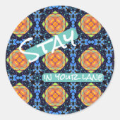 Großmutter Runder Aufkleber (Vorderseite)