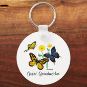 Großmutter-Schmetterlinge Schlüsselanhänger (Vorderseite)