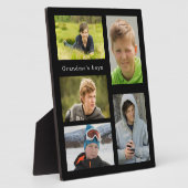 Großmutter Schwarze Enkelkinder Foto Jungen Fotoplatte (Seite)