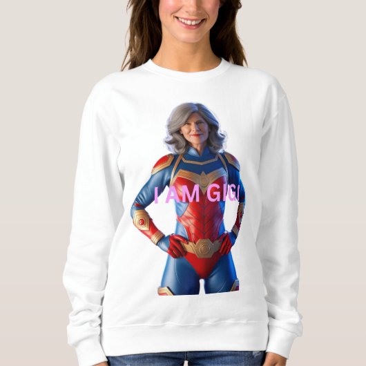 Großmütter sind phantastische Superhelden Gigi Sweatshirt (Vorderseite)