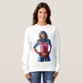 Großmütter sind phantastische Superhelden Gigi Sweatshirt (Vorne ganz)